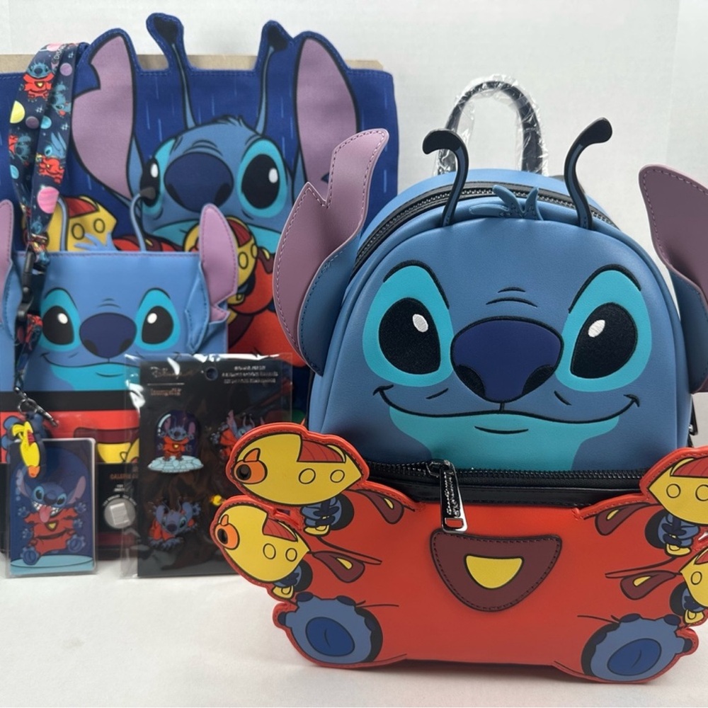 Loungefly Lilo and Stitch Alien Spacesuit Complete Bundle - BAM exclusives